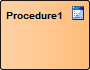 A procedure element in Sparx Systems Enterprise Architect.