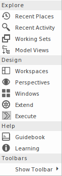 Show Portal in Sparx Systems Enterprise Architect.