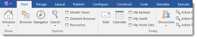 Enterprise Architect 13 Beta: 功能区界面 Enterprise Architect 13 Beta: 功能区界面